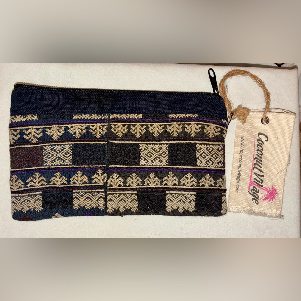 Unisex Textile  Boho Hobo Ethnic Thai Casual Coin Holder Make Up Bag Sack New